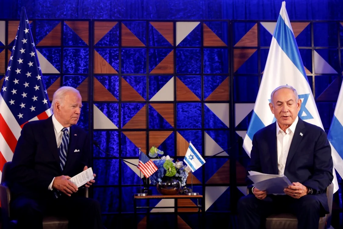 Joe Biden si Benjamin Netanyahu la Tel Aviv FOTO EPA EFE jpg