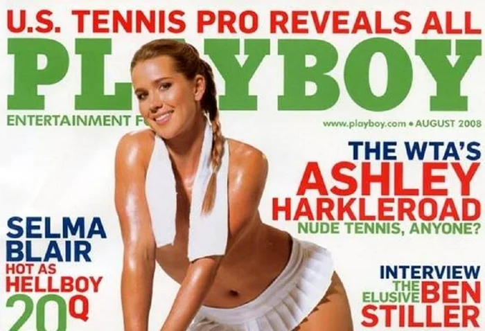 Ashley Harkleroad, pe prima pagină în Playboy, în 2008