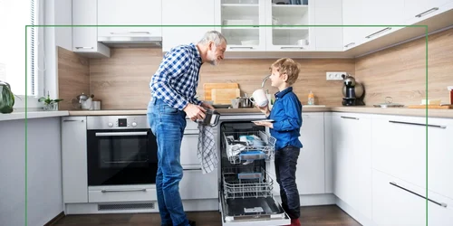 Mașină de spălat vase slim Foto A Modern Kitchen jpg