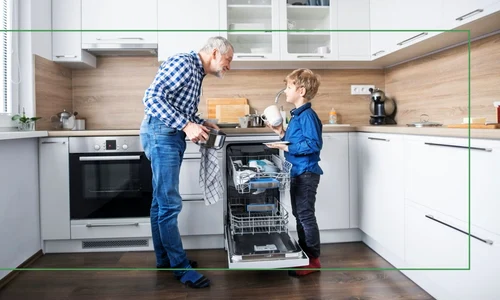 Mașină de spălat vase slim Foto A Modern Kitchen jpg