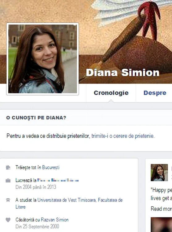 Răzvan Simion şi Lidia Buble. Diana şi-a lăsat pe facebook informaţii despre statutul ei civil, chiar dacă prezentatorul a lăsat să se înţeleagă că divorţul este iminent