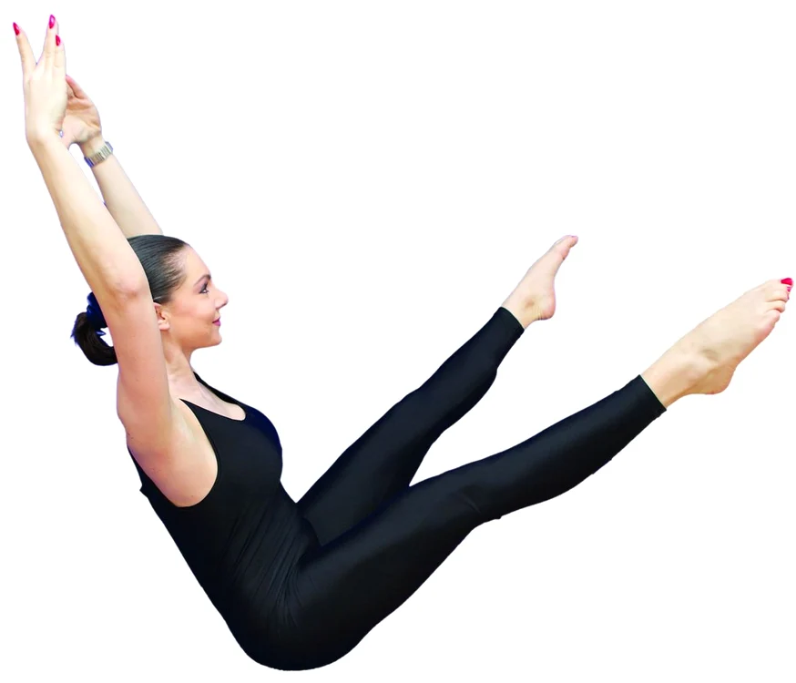 Abdomen plat,	cu Pilates
