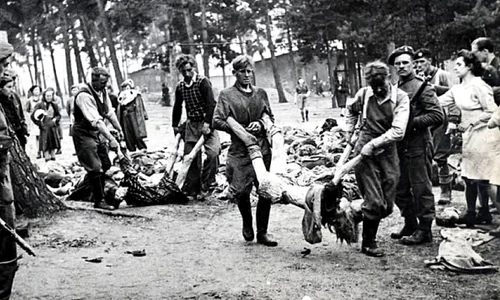 Amintirile primului soldat Aliat ajuns în lagărul Bergen Belsen jpeg