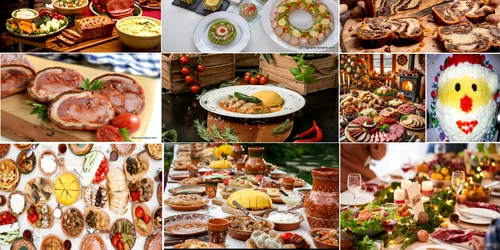 Mâncăruri festive de Crăciun și Anul Nou Colaj