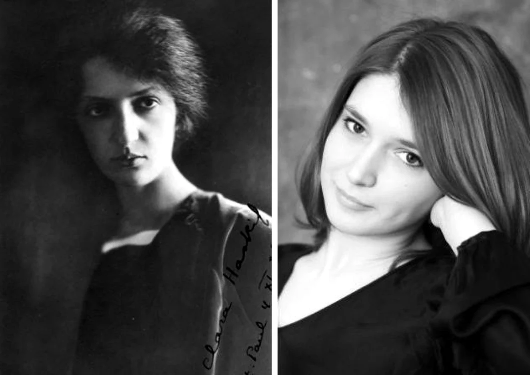 Pianista
Clara Haskil (stânga) a reprezentat un model pentru pianista Alina Azario,
organizatoarea festivalului