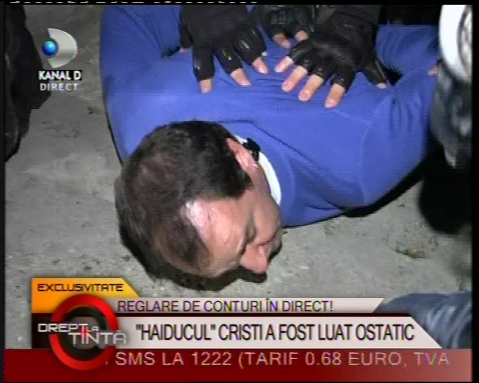 Cristi de la Haiducii, luat ostatic FOTO: Kanal D