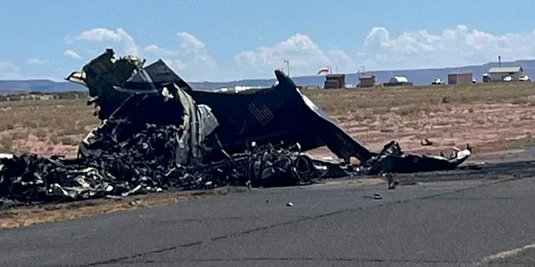 avion prabusit in  Arizona FOTO Navajo Police Department Fb jpg