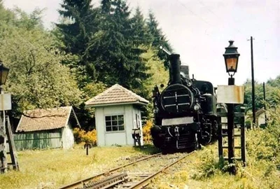 Calea ferată cu cremalieră Haţeg Caransebeş Fotografie din anii 70 Barbu Bibel Bărbulescu Facebook