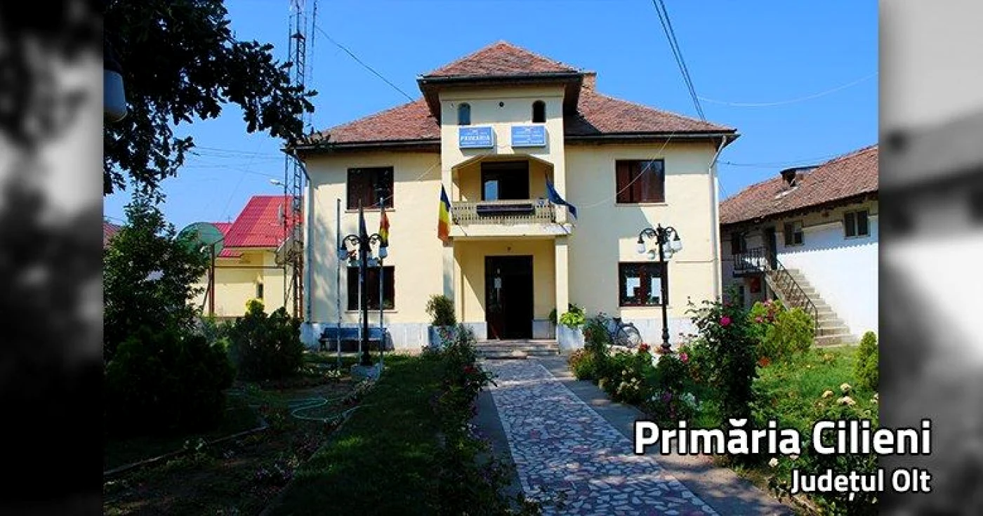 Percheziţiile au loc la Primăria Cilieni FOTO: www.primariacilieni.ro