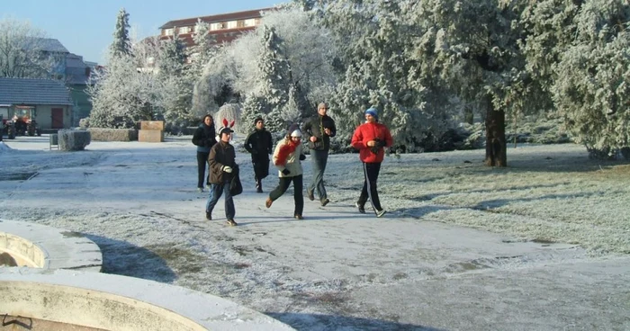 Alergare de Anul Nou în Parcul Botanic din Timişoara