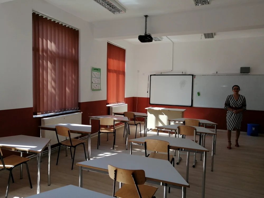 O sală de clasă la Corlăteni FOTO Cosmin Zamfirache