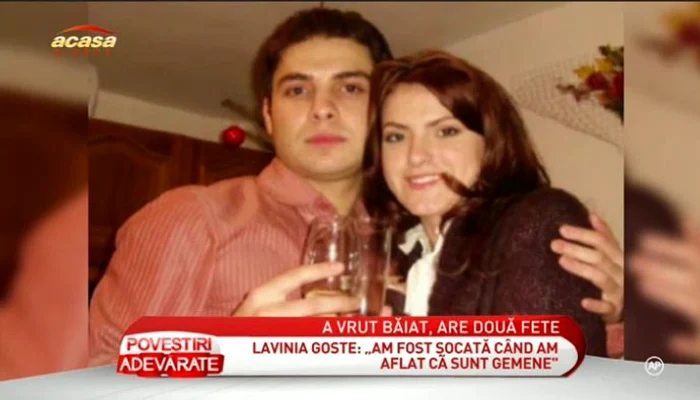 Lavinia şi Marius formează un cuplu de şapte ani (captură: ACASĂ TV)