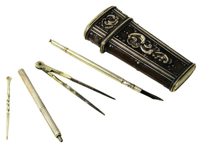 Trusa de desen care a apartinut domnitorului Al  I  Cuza jpg jpeg