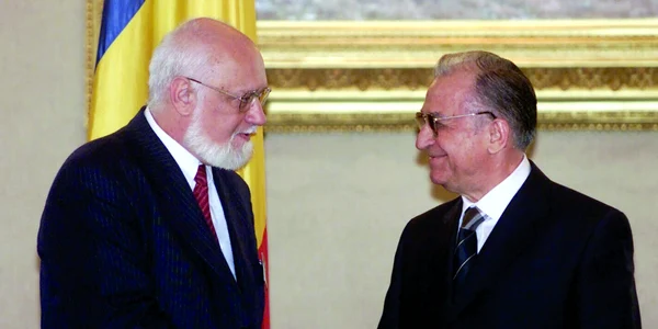 Gelu Voican Voiculescu si Ion Iliescu FOTO Marius Vasilica / Mediafax
