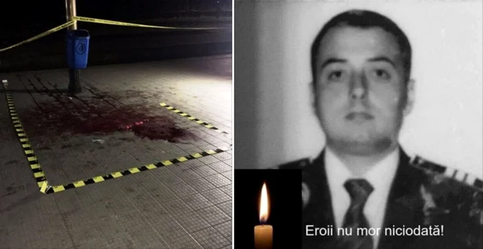 Locul în care a fost omorât poliţistul Sorin Vezeteu FOTO Facebook/Bogdan Bog