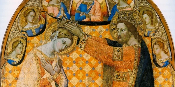 Coronation of Virgin Jacopo di mino Montepulciano jpg