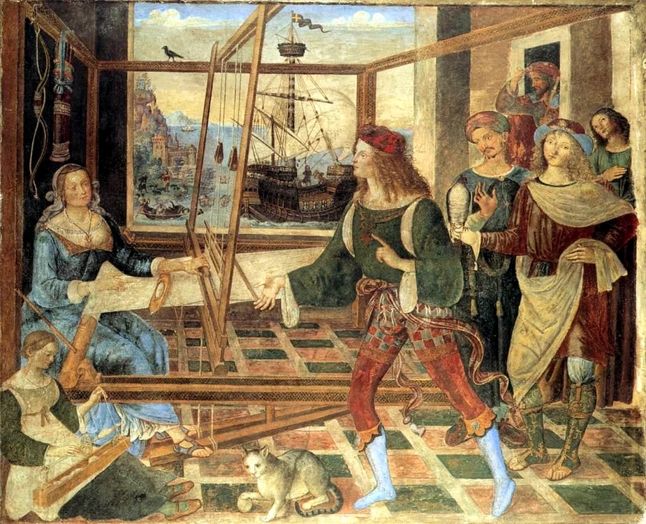 Întoarcerea lui Odiseu. Tablou de Pinturicchio (© Wikimedia Commons)