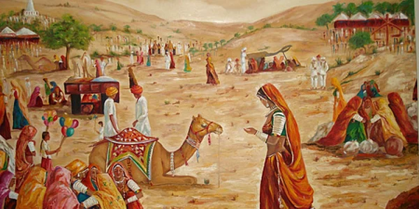 Lucrare a artistei Kiran Soni Gupta