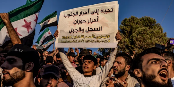 Protest antiguvernamental Siria Idlib august 2023 FOTO Profimedia jpg
