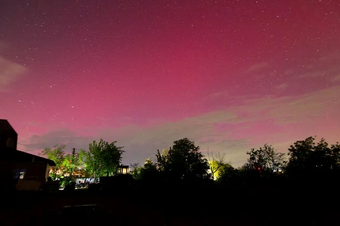 Cum este explicat fenomenul spectaculos de pe cerul României Foto: Facebook 
