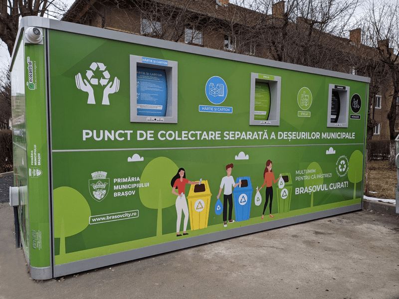 Brașovul va colecta deșeurile doar selectiv. Ce date vor avea ecoinsulele inteligente