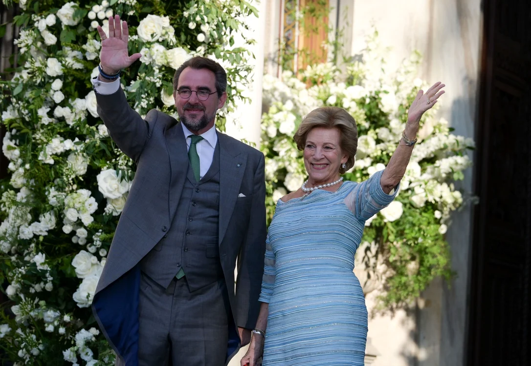 Prințul Nikolaos al Greciei și mama sa, fosta regină Anne-Marie a Greciei, Profimedia