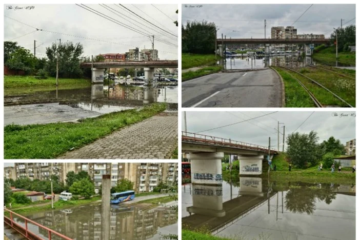 
    Pasajul Voinicilor din Arad a fost inundatFoto: aradon.ro  