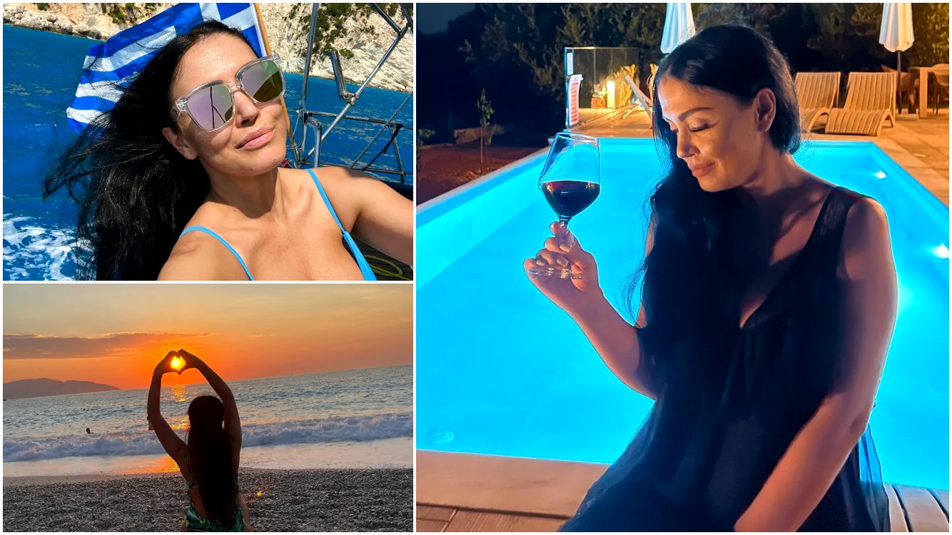 Andreea Mantea face furori în Grecia. Foto: colaj/Instagram