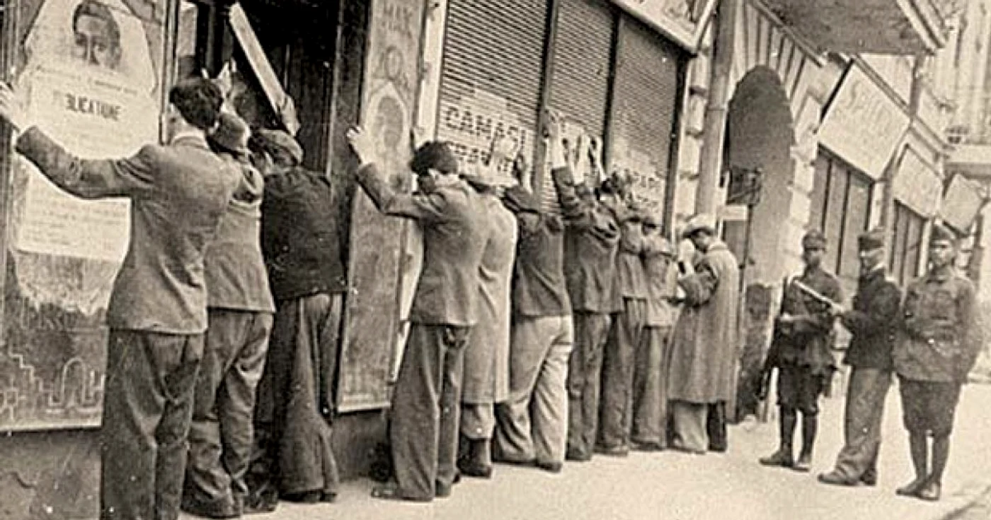 Evrei percheziţionaţi şi reţinuţi la Iaşi în 1941