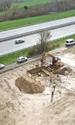Vedere aeriană a sitului arheologic de lângă Bad Camberg (© Ferenc Kantor / Landesamt für Denkmalpflege Hessen)