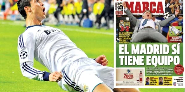 Cristiano Ronaldo savurează golul, antrenorul îi imită  gestul de bucurie  