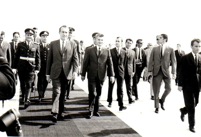 Richard Nixon în vizită în România FOTO: Historia