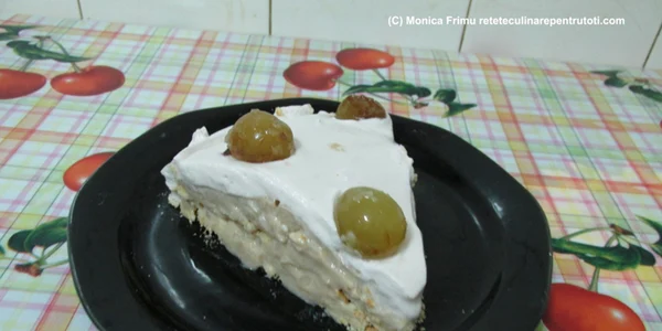 Tort de biscuiţi cu cremă de vin FOTO Reţete Culinare pentru Toţi 