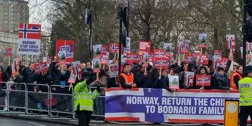 PProteste familia Bodnariu Londra 
