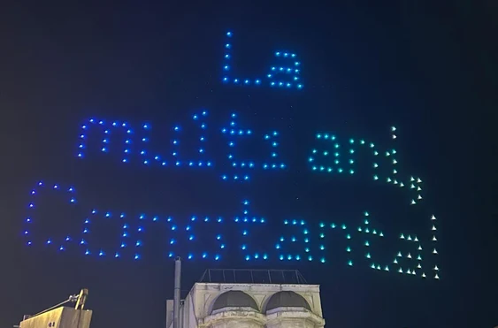 Spectacol pe cerul orașului Constanța FOTO MI