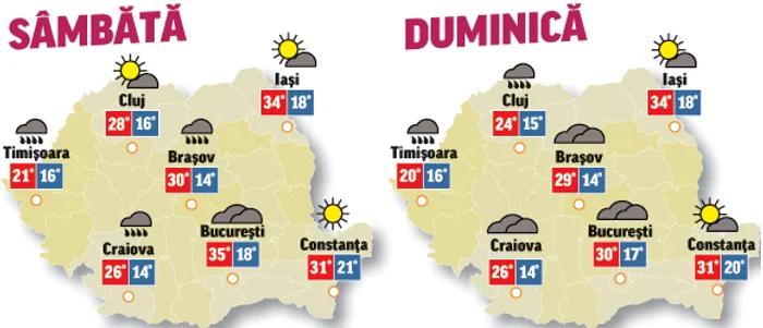 În următoarele două zile cerul se va acoperi treptat în toate regiunile, dat temperaturile vor rămâne ridicate