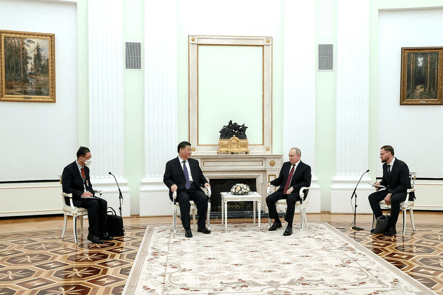 Convorbirile de la Kremlin între preşedinţii rus Vladimir Putin şi chinez Xi Jinping au luat sfârșit