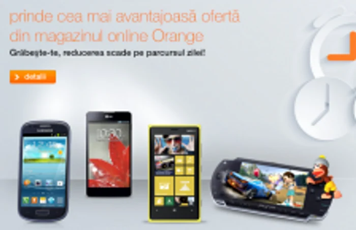 Ofera Orange este valabilă exclusiv în magazinul online