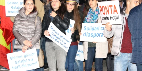 proteste anti ponta la galati