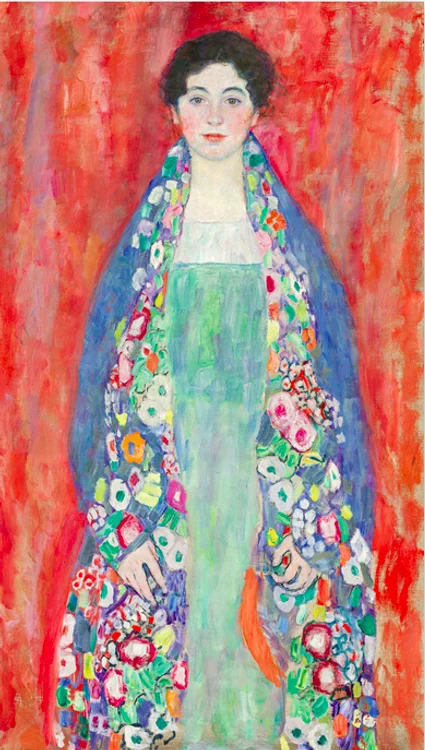 "Portretul domnişoarei Lieser"de Gustav Klimt. Foto: artprice.com