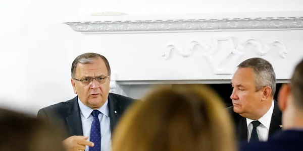 Nicolae Ciuca si Gheorghe Flutur in sedinta cu ministrii FOTO Fb Ciuca jpg
