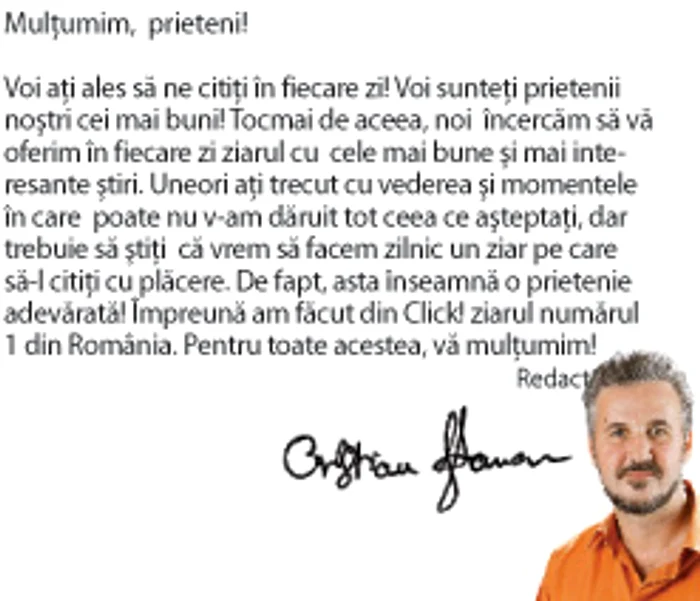 
    S-a confirmat! Click! e cel mai bun!  