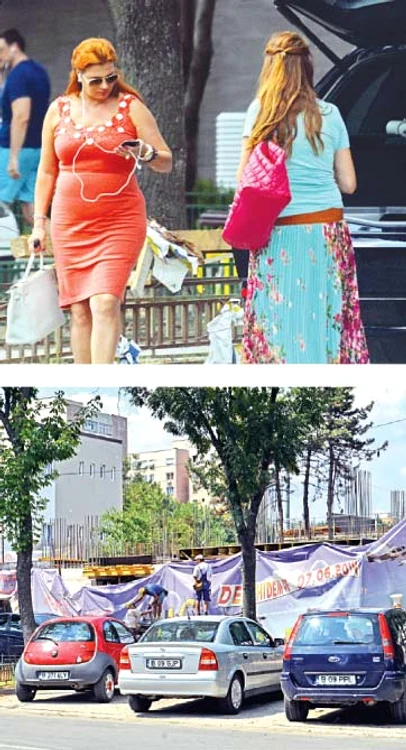 Mihaela Borcea, surprinsă pe şantierul din Drumul Taberei