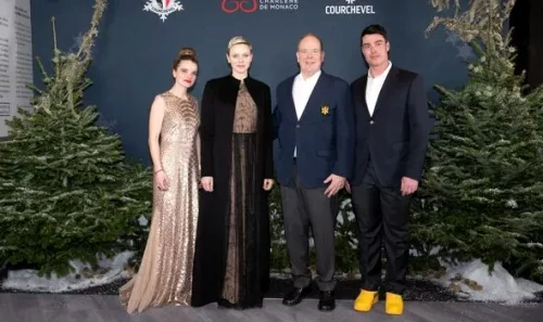 Suveranii de Monaco, la gala de duminică seara