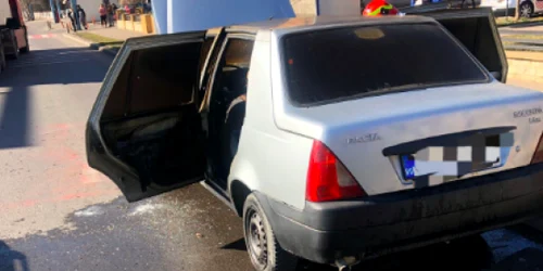 Maşină autoturism dat foc Poliţia Rutieră Constanţa Sursa martor