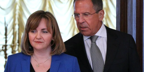 Natalia Gherman si Serghei Lavrov