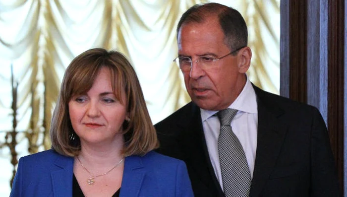 Natalia Gherman şi Serghei Lavrov