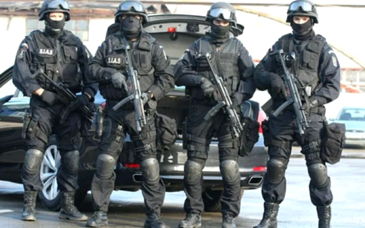 Trupele speciale  au intervenit în forţă la Vaslui. FOTO: Guliver/ Gettyimages