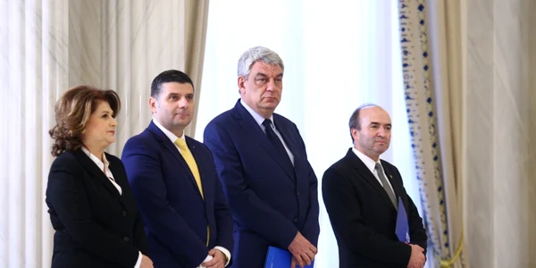 Alexandru Petrescu Mihai Tudose Rovana Plumb Tudorel Toader - depunere jurământ - 23 feb 2017 / FOTO David Muntean