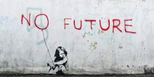 graffitti banksy no future 